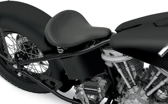 Drag Specialties 0806-0048 Large Spring Solo Seat - Black Solar-Reflective Leather with Perimeter Stitched