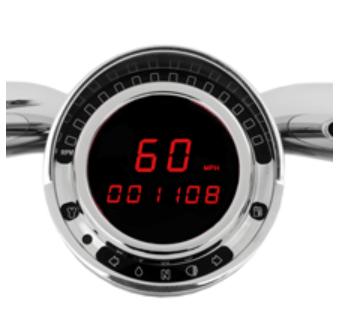 Dakota Digital BD-140-R Direct Plug-In Speedometer for Big Dog Models with Factory Tach Ring
