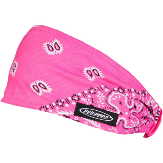 Hot Pink Ground White/Black Paisley