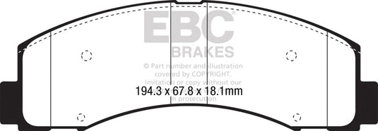 Ebc DP43088R EBC Yellowstuff Brake Pad Sets
