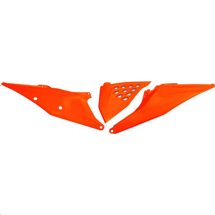 Ufo Plastics KT05004-FFLU Vented Side Panels - Neon Orange
