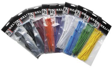 Helix Racing Products 303-4685 Cable Ties - Blue