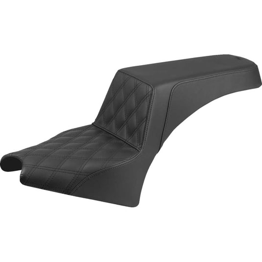 Saddlemen I25-33-172 Step-up Seat - Black - Gripper - Driver Lattice Stitch