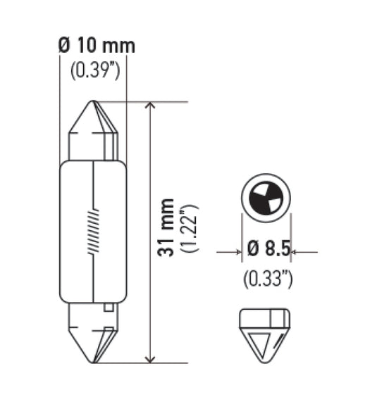 Hella 6411 HELLA Universal Glass Light