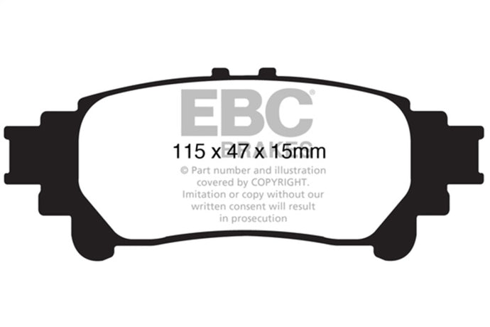 Ebc DP41850R EBC Yellowstuff Brake Pad Sets