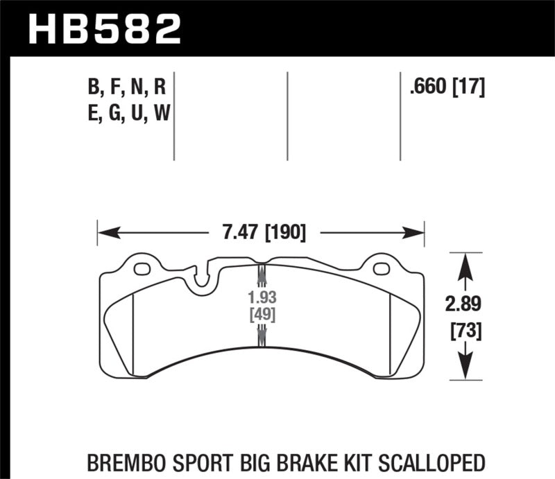 Load image into Gallery viewer, Hawk Performance HB582G.660 HAWK DTC-60 Brake Pad Sets
