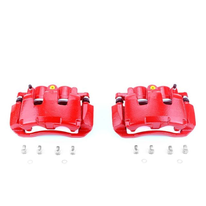 Load image into Gallery viewer, Powerstop S5054 PSB Red Calipers
