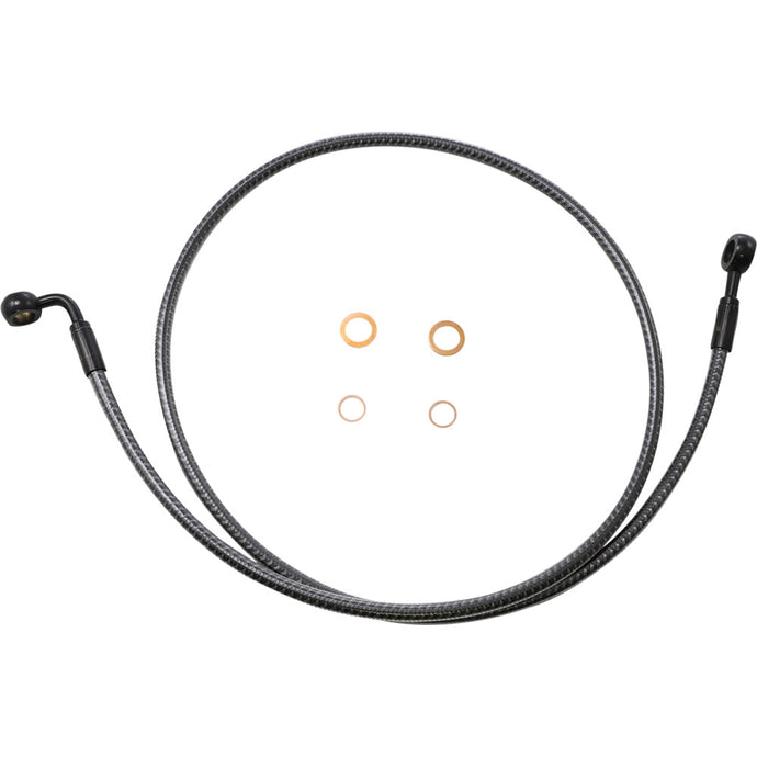 Magnum 76450SW Karbonfibr E-Z Align Single Disc Front Brake Line - 180deg./0 Top Angle - 50in