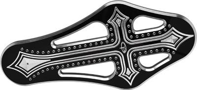 Precision Billet DRK-420-ALL-BLK Darkside Passenger Billet Floorboards - Black