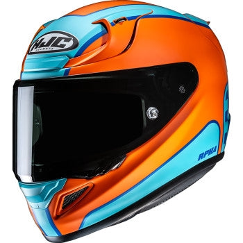 Load image into Gallery viewer, Hjc RPHA 12N Respon Helmet (X-Large, Semi-Flat Blue/Dull Orange (MC-27SF))

