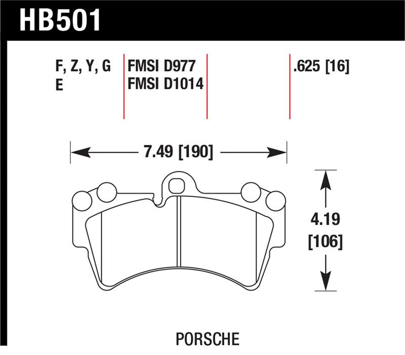 Load image into Gallery viewer, Hawk Performance HB501Z.625 HAWK Ceramic Brake Pad Sets

