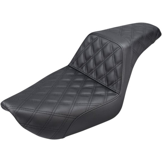 Saddlemen 896-04-175 Step-Up Full Lattice Stitch Seat - Black