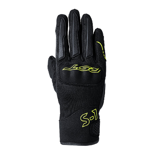 Rst S-1 Mesh Gloves (X-Large, Black/Fluo Yellow)