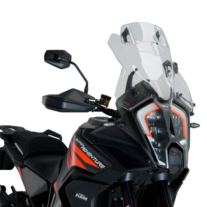 Puig 20764W Multi Adjustable Windshield Deflector - Clip-On - Clear