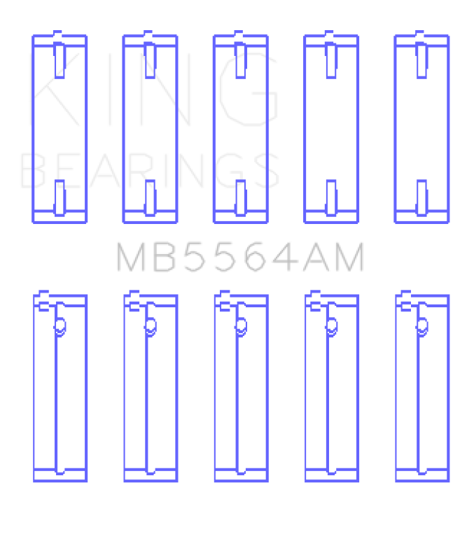 Load image into Gallery viewer, King Engine Bearings MB5564AM0.5 KING Main Bearings
