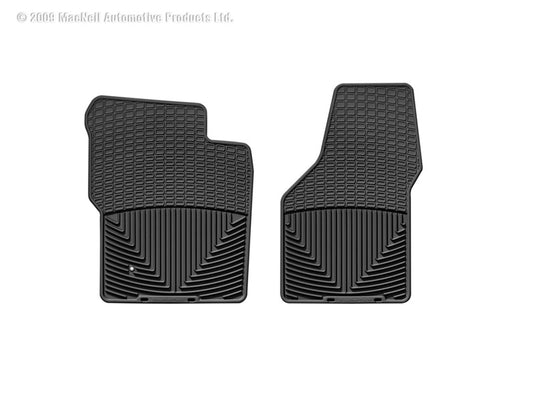 Weathertech W19 WT Rubber Mats - Front - Blk