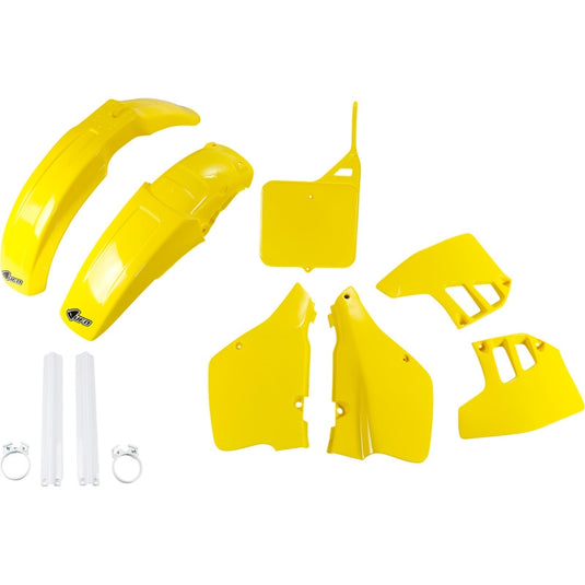 Ufo Plastics SUKIT398F@999 Complete Body Kit - OEM (White/Yellow)