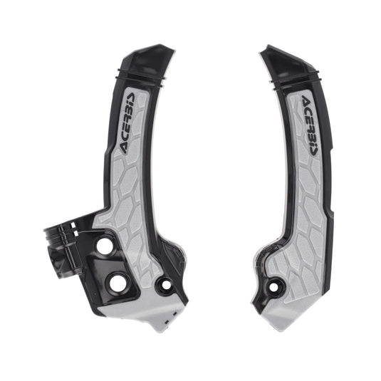 Acerbis 2987271001 X-Grip Frame Protectors - Black/Gray