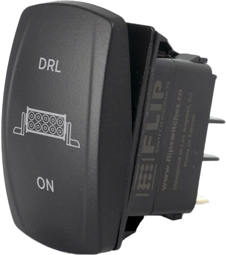 Flip SC3N-N-L86 Dash Switch - STD DRL 3 Position On/Off/On