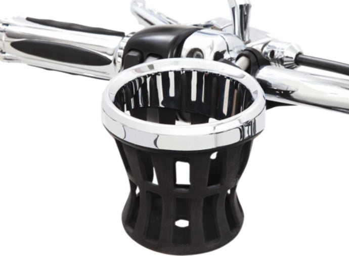 Ciro 50413 Drink Holder with 7/8in. and 1in. Handlebar Mount - Black