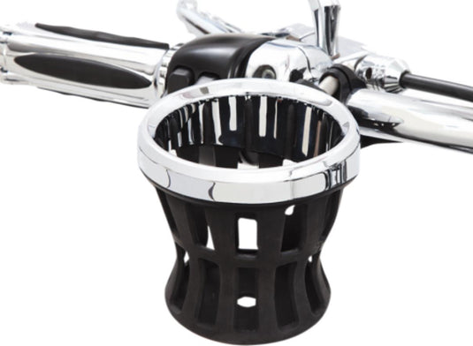 Ciro 50413 Drink Holder with 7/8in. and 1in. Handlebar Mount - Black