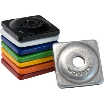 Woodys ASW2-3820-48 Square Digger Aluminum Support Plates - 5/16in. - Pink (48pk.)