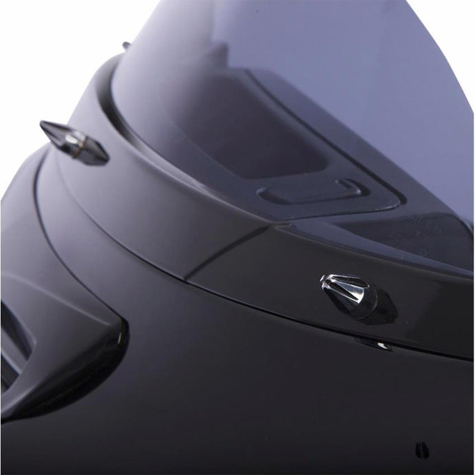 Ciro 10111 Windshield Screw Cap Kit - Black/Chrome