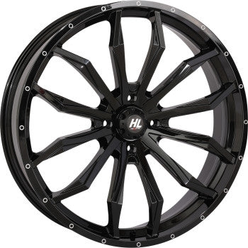High Lifter Products 24HL21-1256 HL21 Front/Rear Wheel - 24x7 - 4+3 Offset - 4/156 - Gloss black