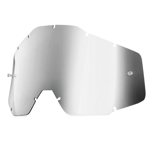 100% Replacement Lens for Accuri Gen 1 Junior/Strata Gen 1 Junior Goggles - Silver Mirror Anti-Fog