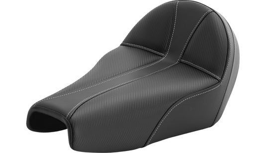 Saddlemen 807-11B-0042 Dominator Seat - Black with Silver Stitching