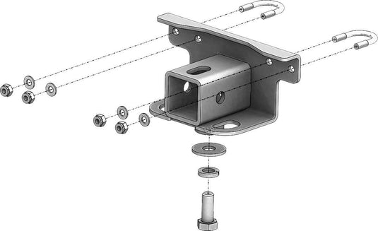 Kfi Products 101280 2in. Rear Receiver