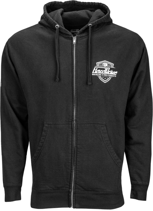 Harddrive Shield Hoodie (Large, Black)