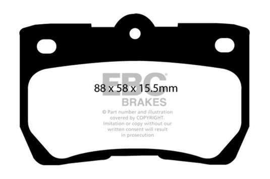 Ebc DP41586R EBC Yellowstuff Brake Pad Sets