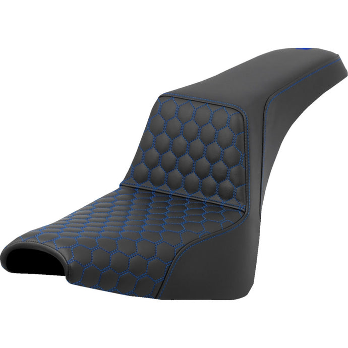 Saddlemen 818-30-17701 Step-Up HC Seat - Blue Stitching