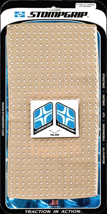 Stompgrip 33-12-0001C Universal Traction Sheet - 7.50in. x 14.75in. - Super Volcano - Clear