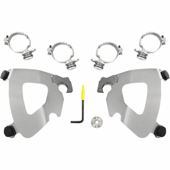 Memphis Shades MEK2014 Trigger-Lock Mount Kit for Gauntlet Fairing - Polished
