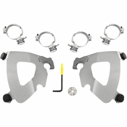 Memphis Shades MEK2014 Trigger-Lock Mount Kit for Gauntlet Fairing - Polished