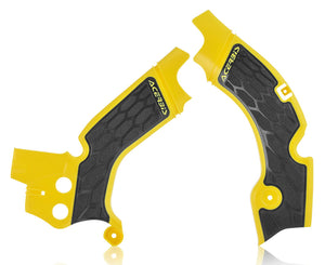 Acerbis 2630531017 X-Grip Frame Guards - Yellow/Black