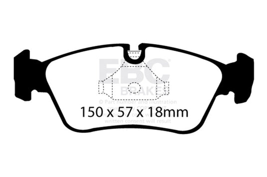 Ebc DP21211 EBC Greenstuff Brake Pad Sets