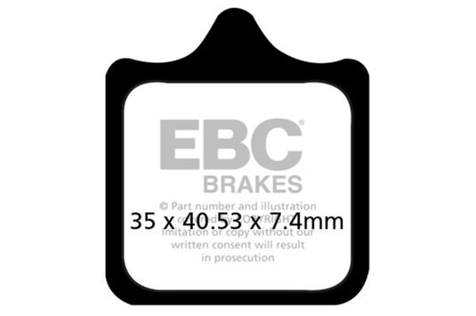 Ebc Powersports FA322/4HH EBC HH Sintered Brake Pads