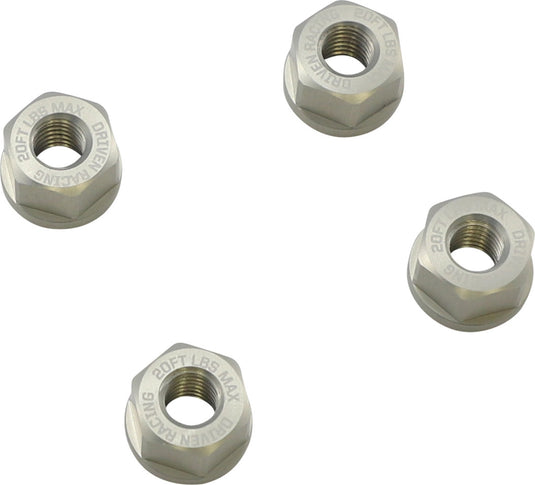 Driven Racing DSN-02-SL Grom 4 Bolt Sprocket Nuts - Silver