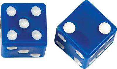 Harddrive W99-6217L(2) Valve Stem Cap - Blue Dice