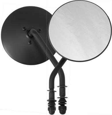 Harddrive 153084 Universal 4in. Round Mirror - Right Side - Black