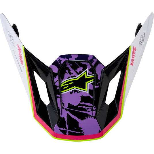 Alpinestars Visor for S-M7 Blaster Helmet - White/Purple/Pink
