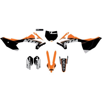 Dcor 20-30-105 COR 9 KTM Complete Graphics Kit - Black
