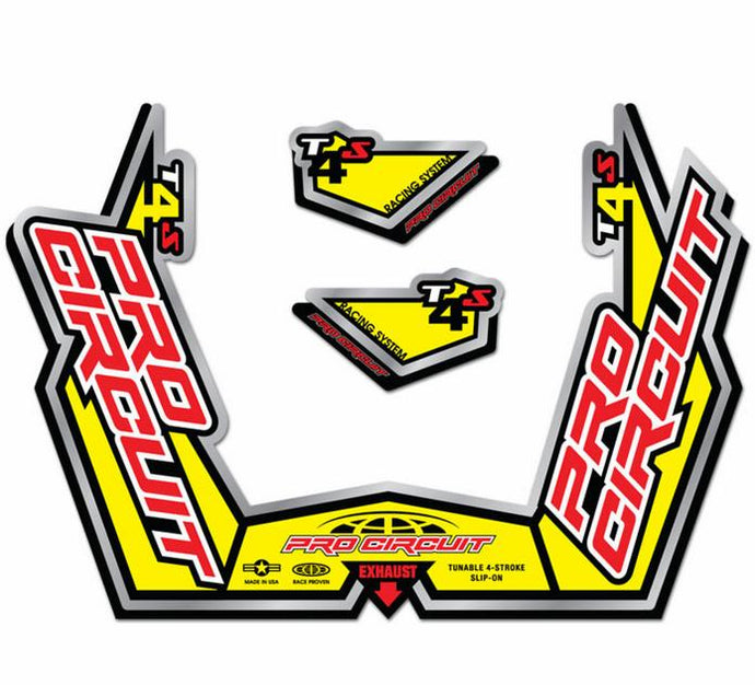 Pro Circuit DC09T4S T-4S Exhaust Decal Kit