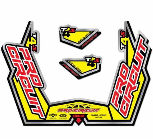 Pro Circuit DC09T4S T-4S Exhaust Decal Kit