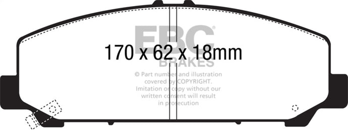 Ebc DP41808R EBC Yellowstuff Brake Pad Sets