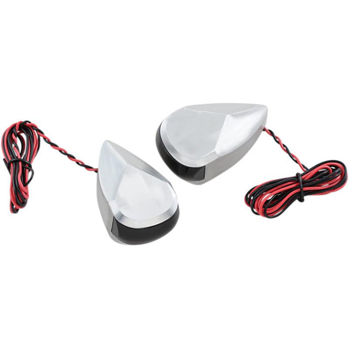 Alloy Art MRL-2R LED Turn Signal - Raw Smoke/Red Lens