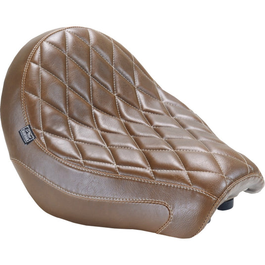 Mustang 84156 Wide Tripper Solo Seat - Diamond Toast Stitch - Brown